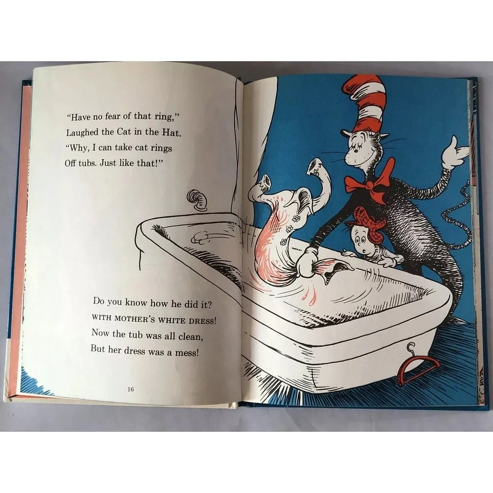 Dr. Seuss The Cat In The Hat Comes Back HB 1958/1986 Early Print‎ VTG